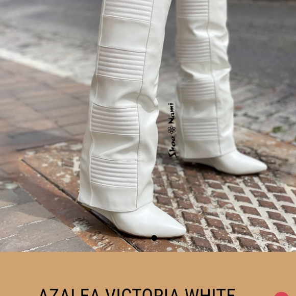 Azela Wang White Boots New 🆕 - Picture 2 of 8